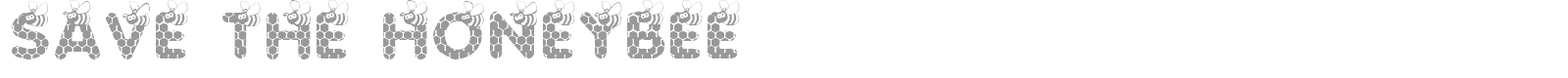 Save The Honeybee font preview